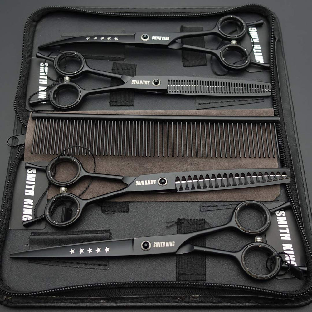 Smithking dog grooming scissors thinning-7in create soft transitions for natural-looking coats