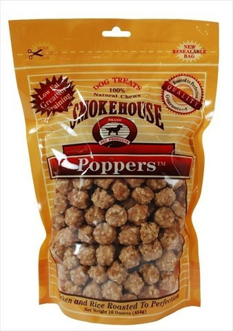 Smo Treat Chkn Poppers 16oz protein-packed jerky bites ideal for small dog training