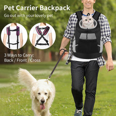 The SMONT head-out design shows ventilation and easy pet interaction.