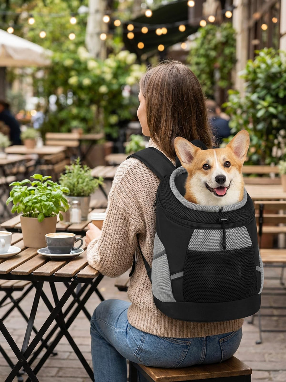 SMONT backpack side mesh ventilation for breathable comfort