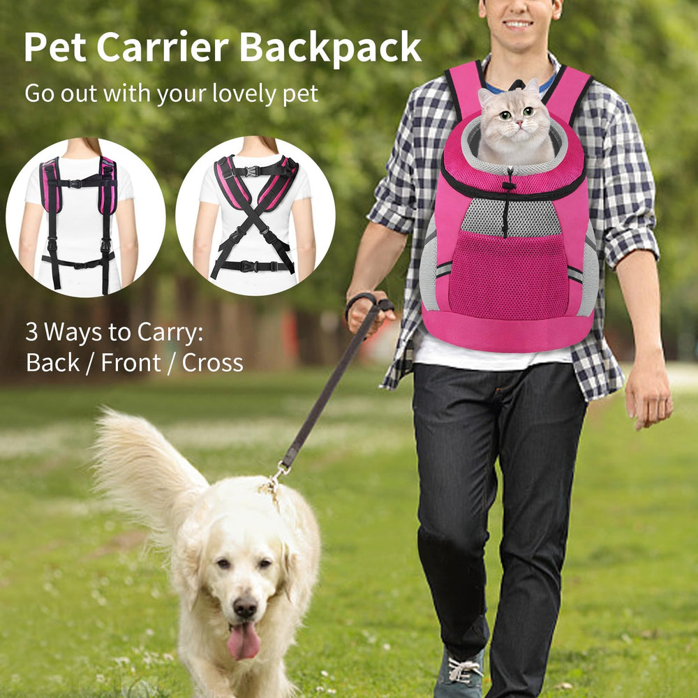 SMONT Rose S dog backpack back view showing ergonomic straps for comfort.