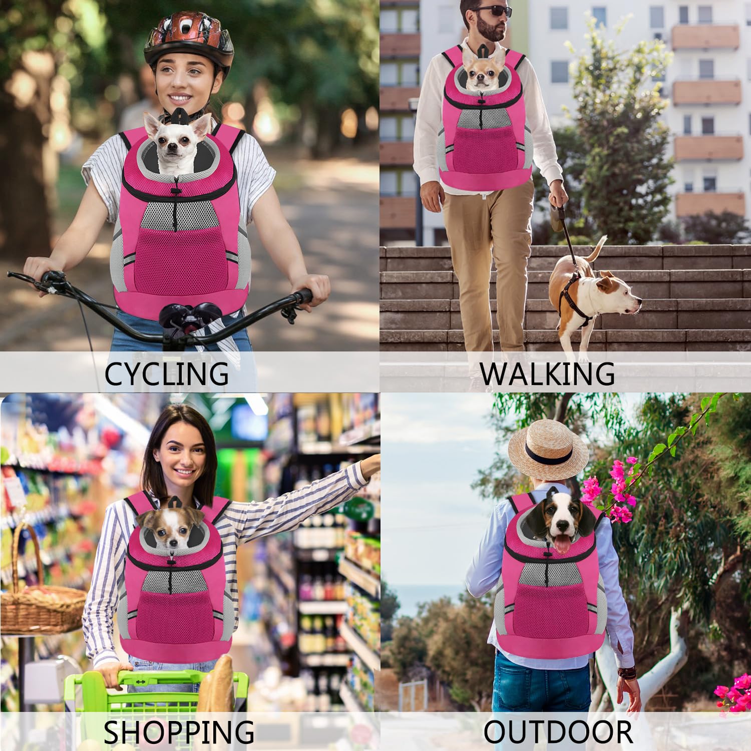 SMONT Rose S security-leash feature keeps tiny pets safely inside.