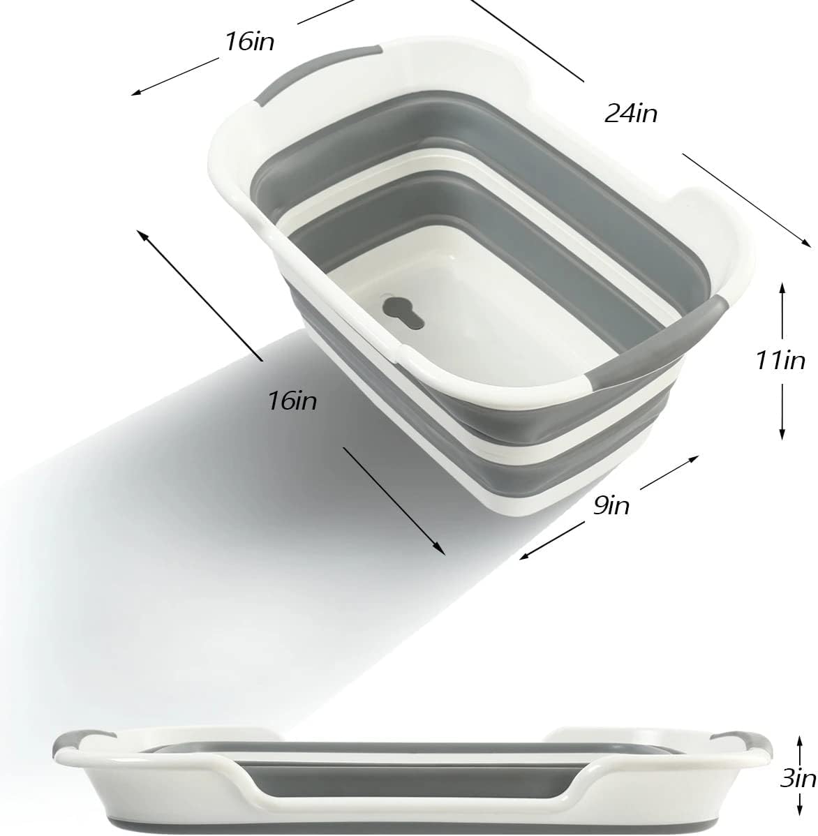 Smoochie portable pet bath tub in gray is perfect for on-the-go baths and travel.