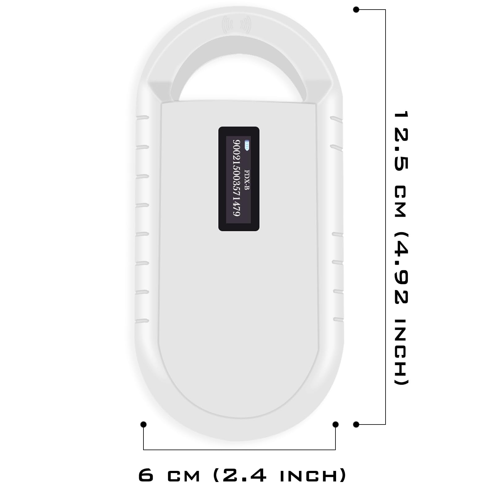 Smoostart Microchip Scanner stores up to 1000 records for easy data management.