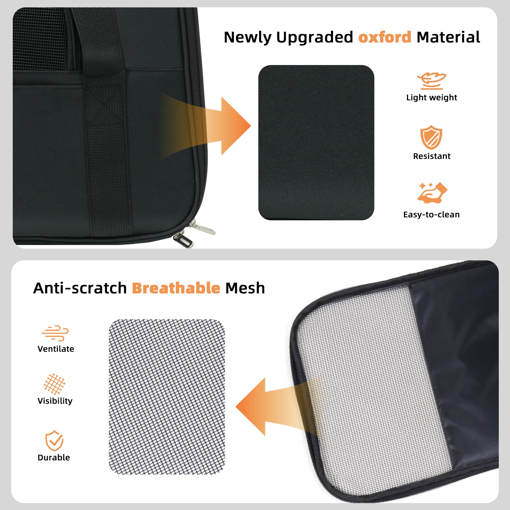 Smouatou soft-sided lightweight carrier for everyday pet transport