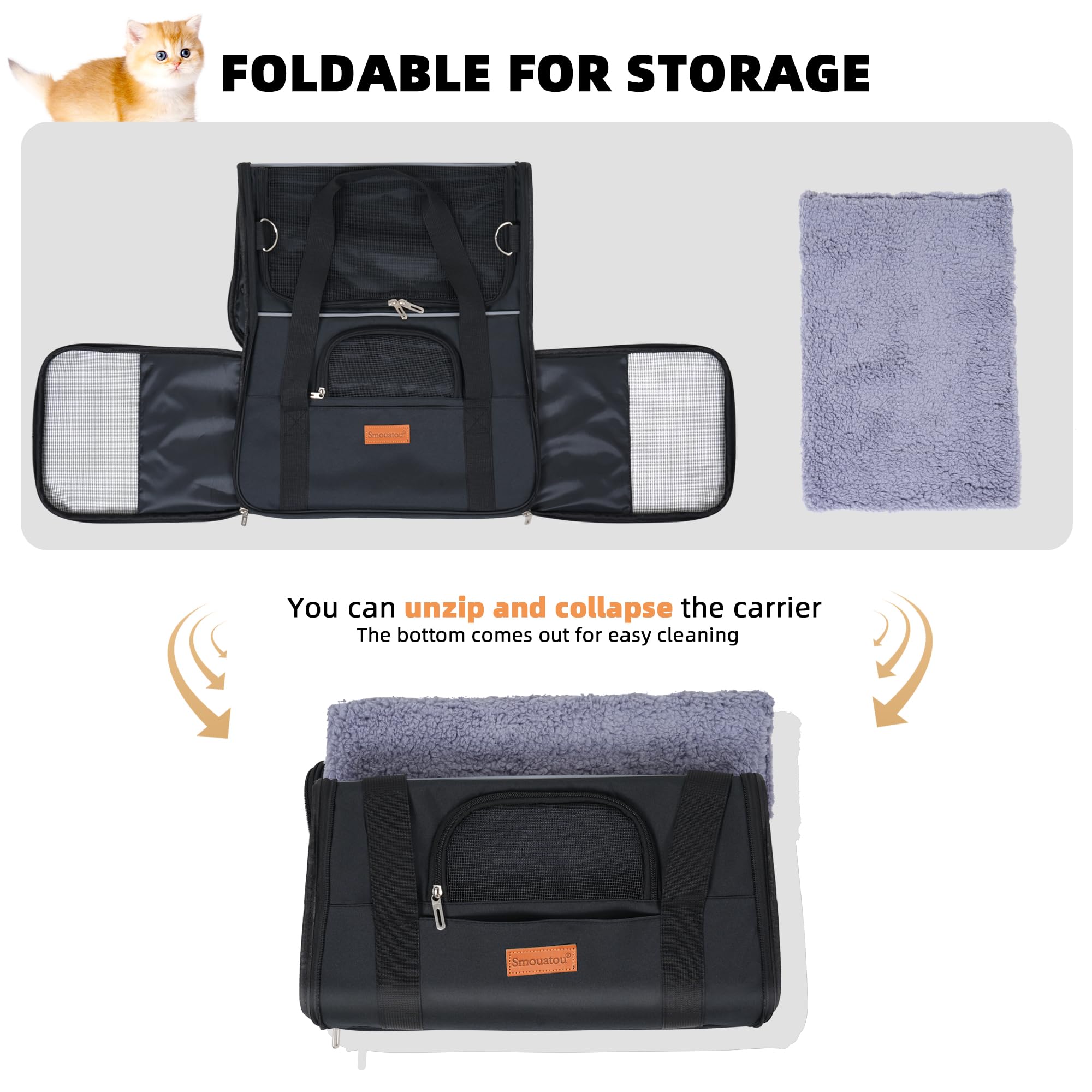 Smouatou pet carrier waterproof yet breathable for varied environments