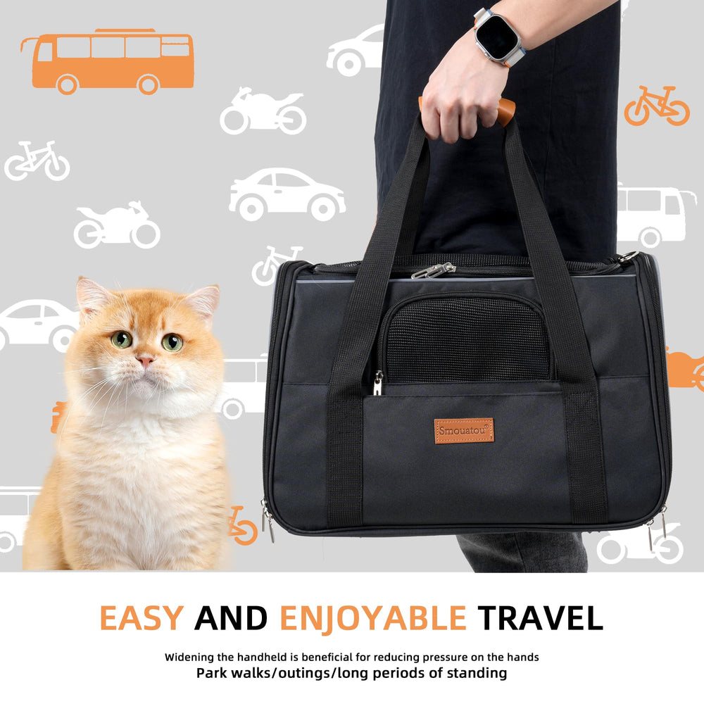 Smouatou travel carrier includes a foldable water bowl for on the go