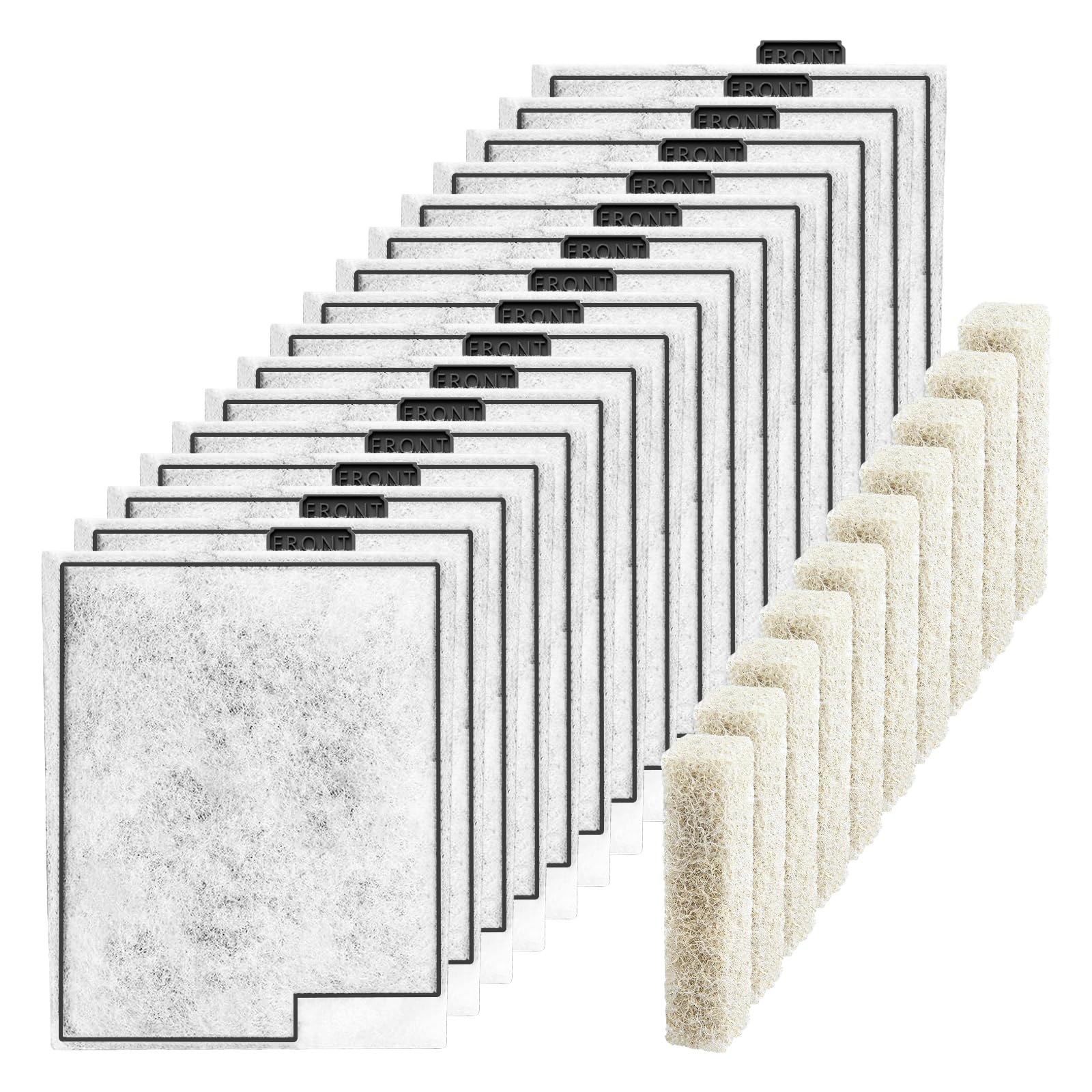 SmtaqX large filter cartridges front view demonstrate compatible Aqueon filters for cleaner water.