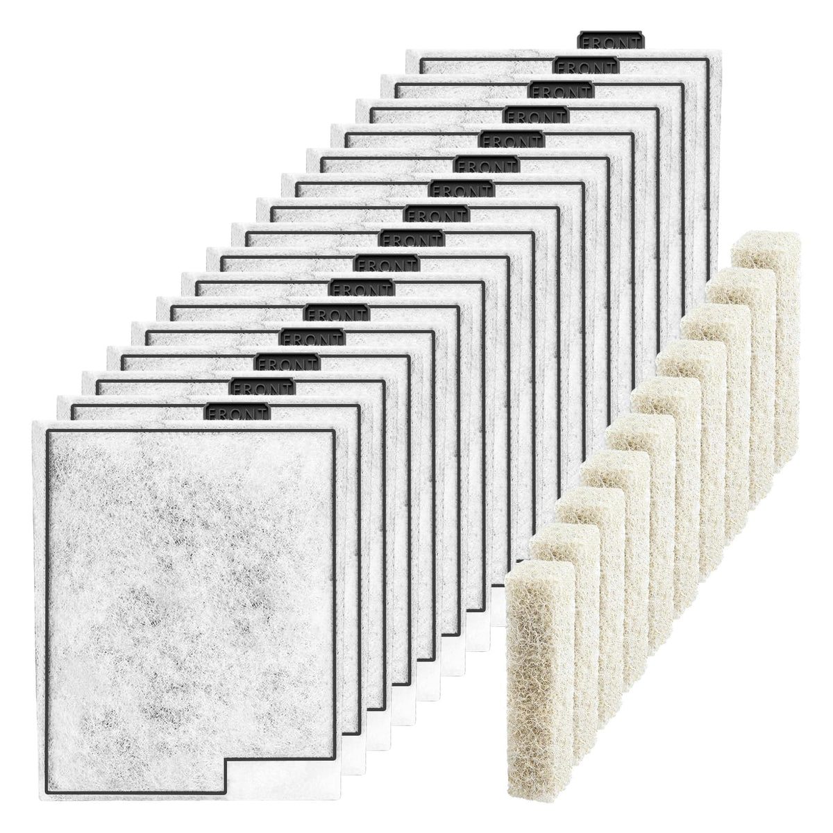 SmtaqX large filter cartridges front view demonstrate compatible Aqueon filters for cleaner water.