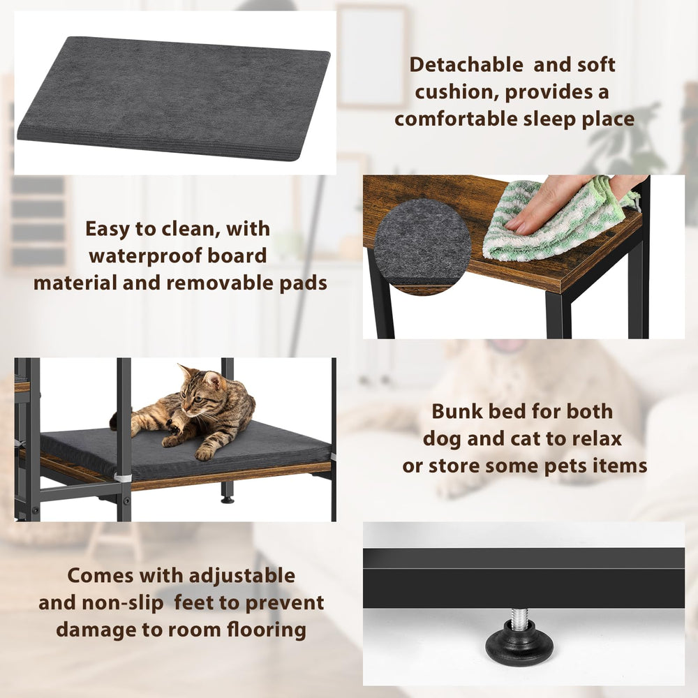 Smusei dog stairs feature adhesive pads to protect paws and floors.