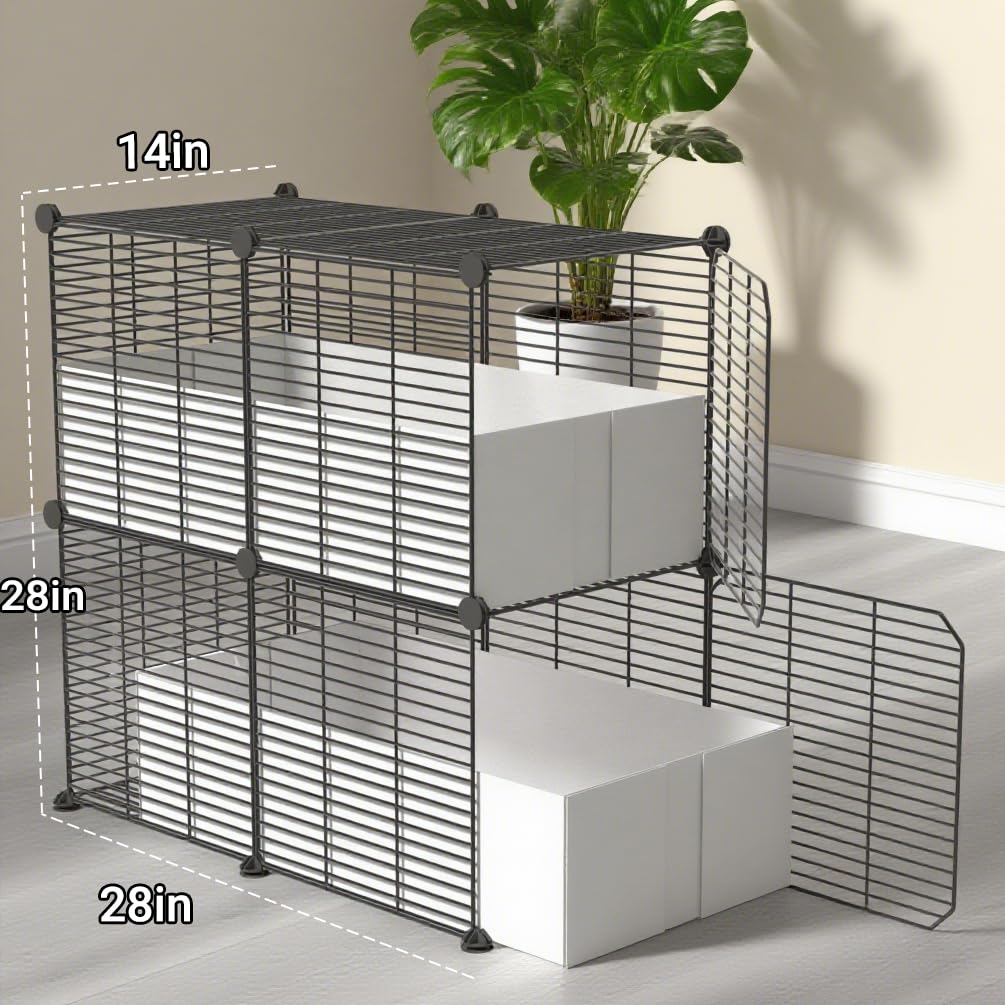 SNAAT 18 Planels cage 6-inch liners serve as high, compact bedding bases.