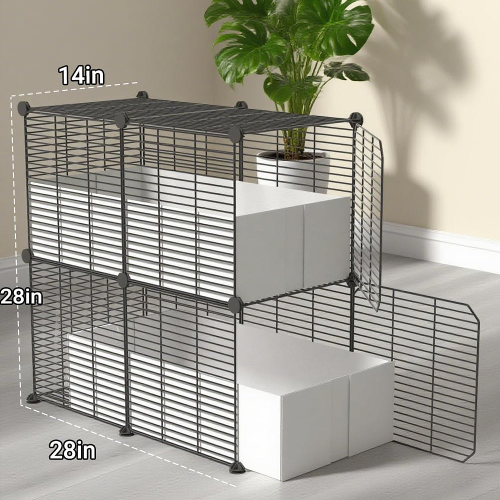 SNAAT 18 Planels cage 6-inch liners serve as high, compact bedding bases.