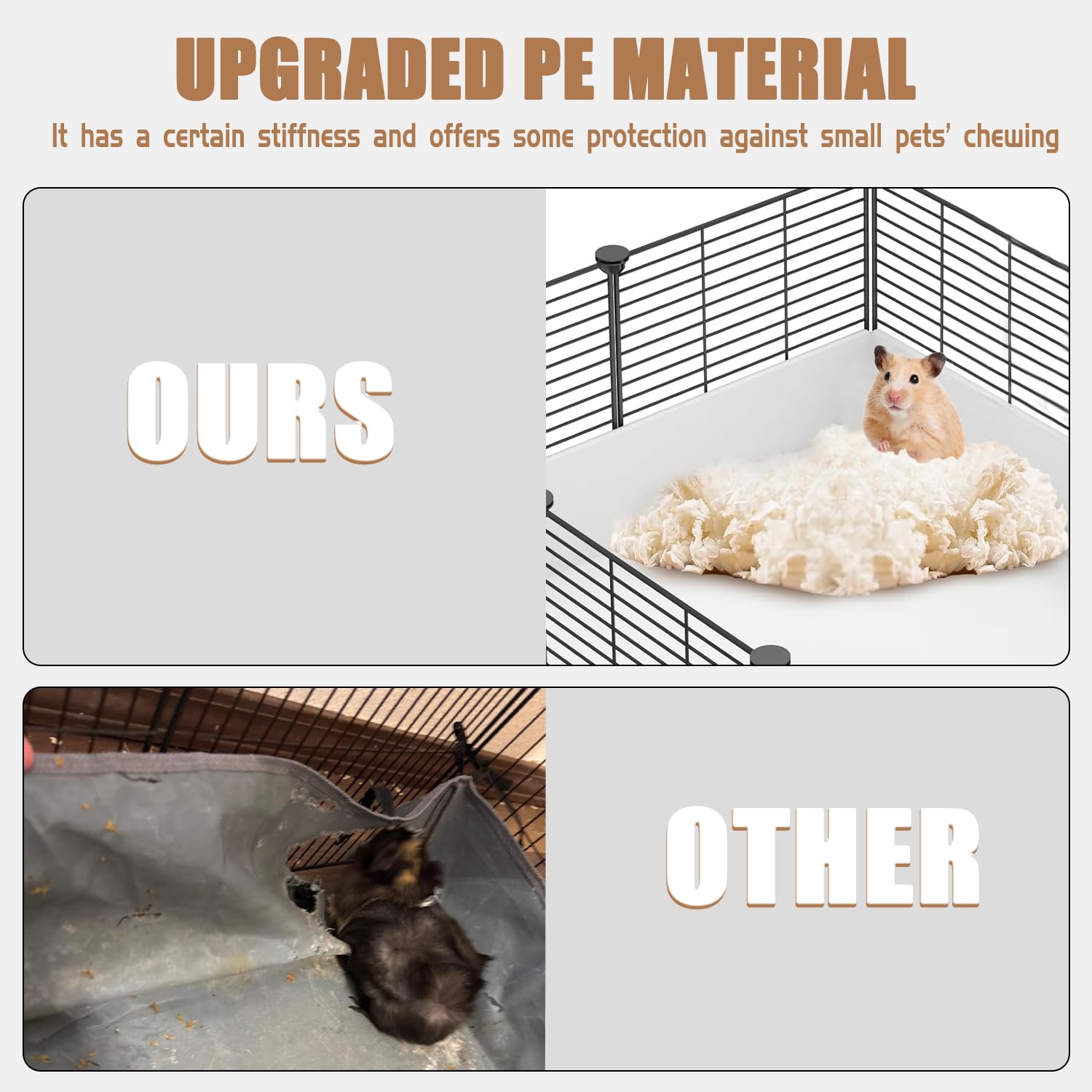 SNAAT 18 Planels cage bite-proof mesh supports safer small pet housing.