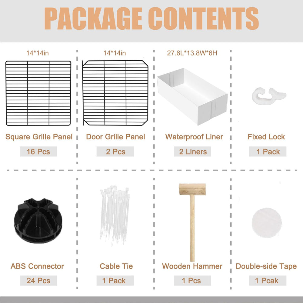 SNAAT 18 Planels cage suitable for indoor and outdoor use.