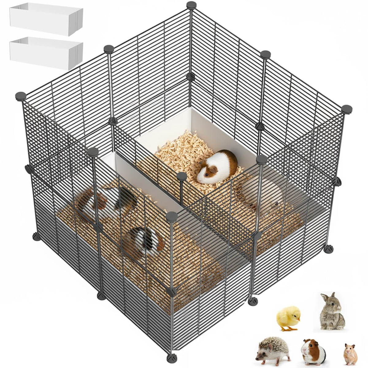 SNAAT 18 Planels cage waterproof liner close-up protects floors from spills.