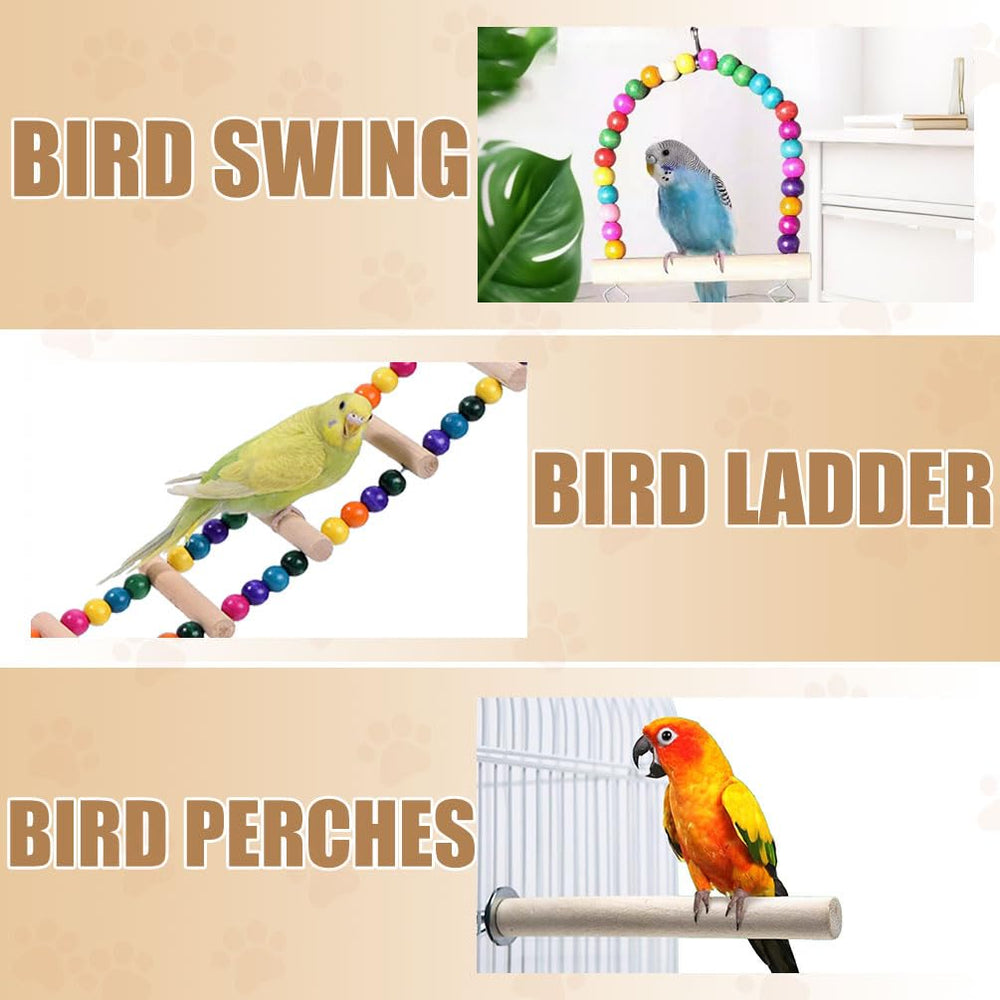 SNAAT bird cage with sliding doors access for feeding and toy placement