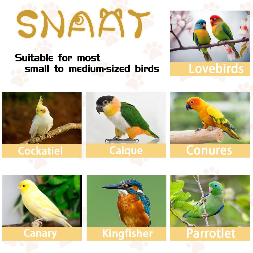 SNAAT bird cage universal wheels for easy repositioning around rooms