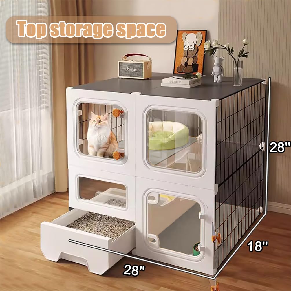 SNAAT cage transparent panel emphasizes visibility while keeping pets secure and comfortable.