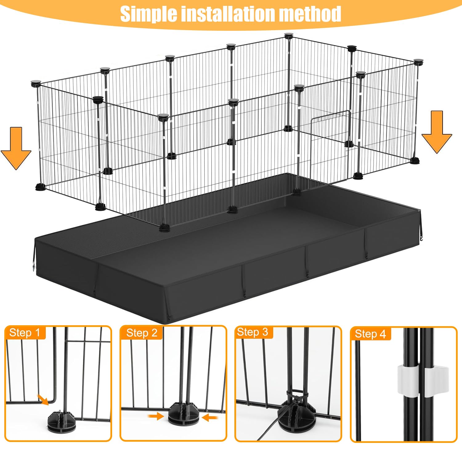 SNAAT Guinea Pig Cage multi-pet use suitable for rabbits or small companions