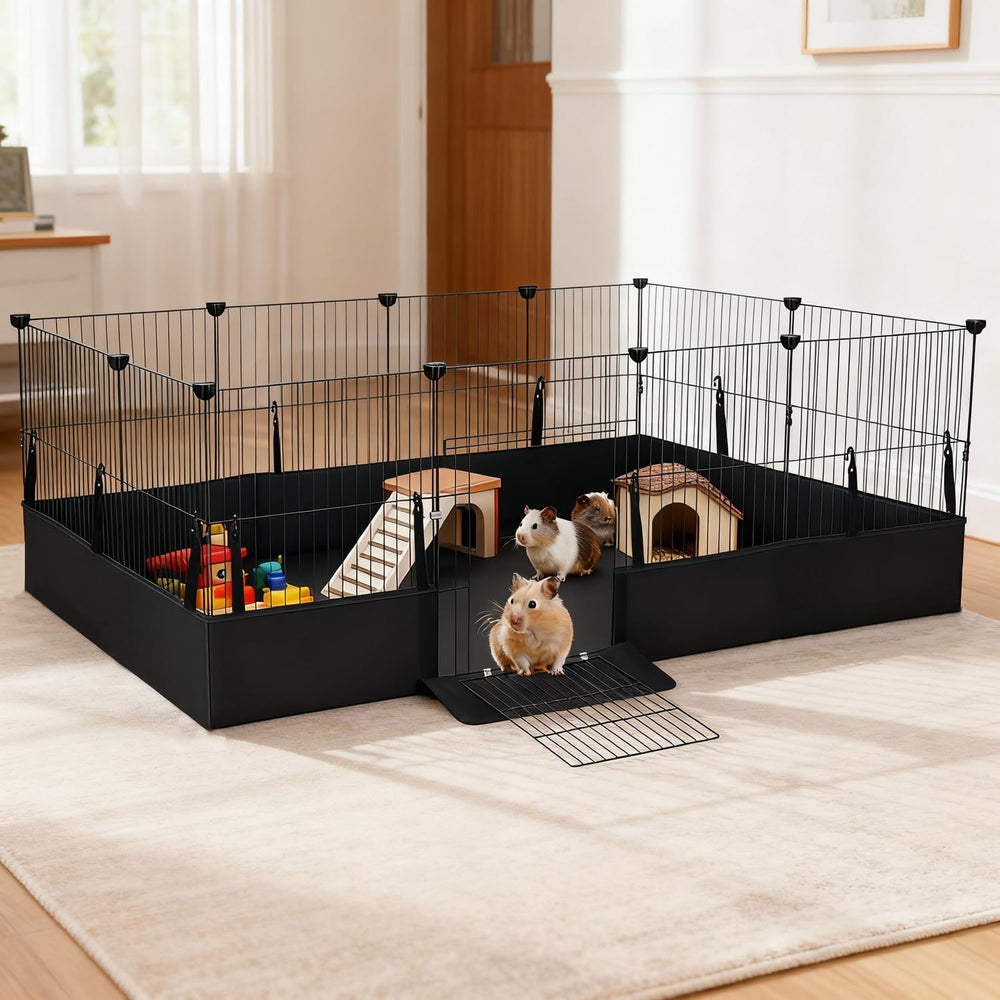 SNAAT Guinea Pig Cage room setup shows tidy, accessible pet space in living areas