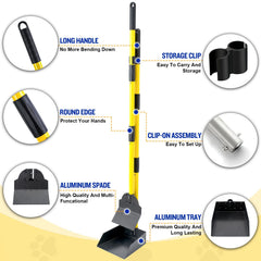 Snagle Paw adjustable handle 38-inch for comfortable cleanup.