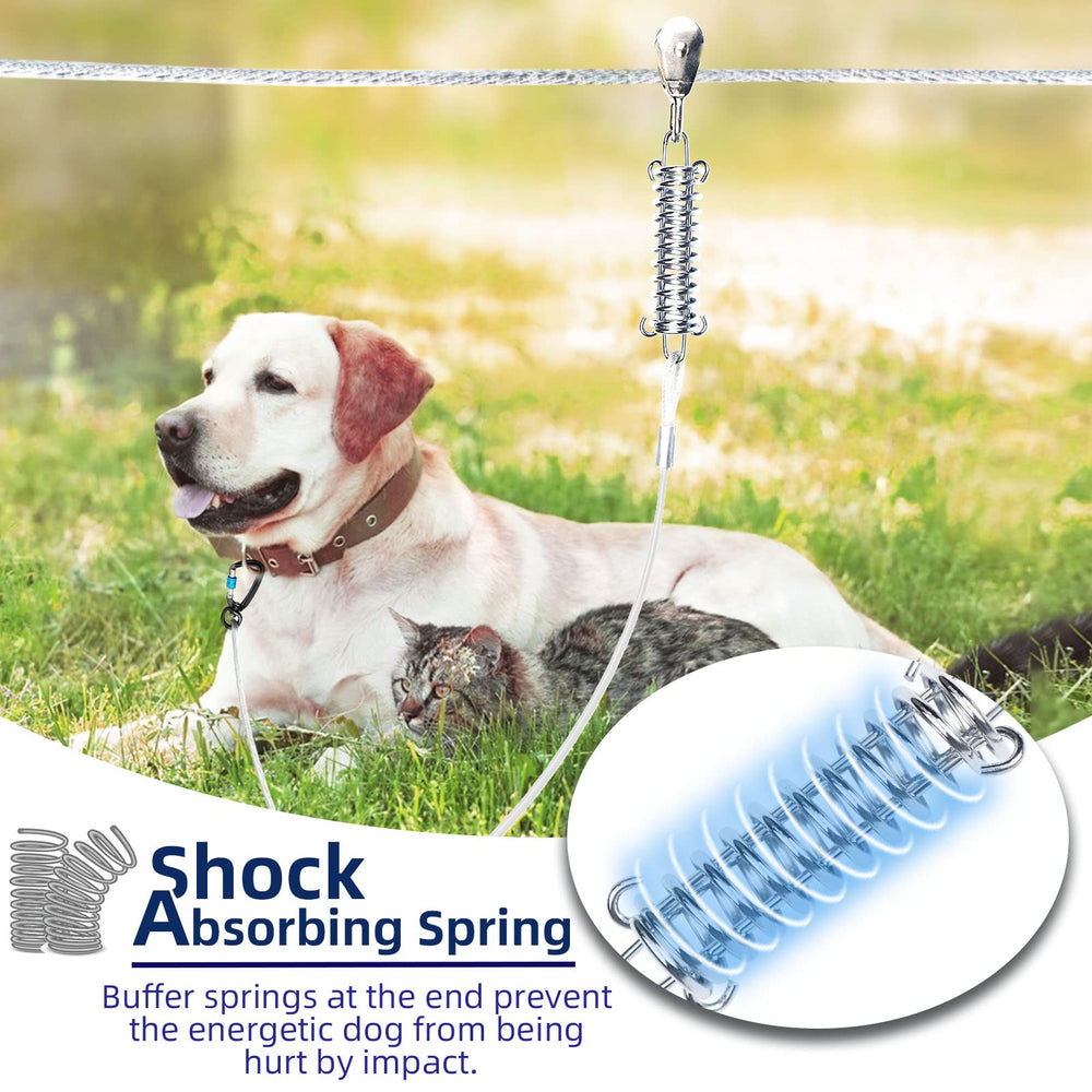 Snagle Paw anti-shock runner line reduces tension.