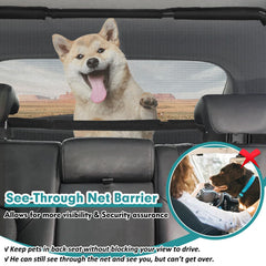 Snagle Paw dog car barrier anti-scratch breathable mesh stays durable with pawing.