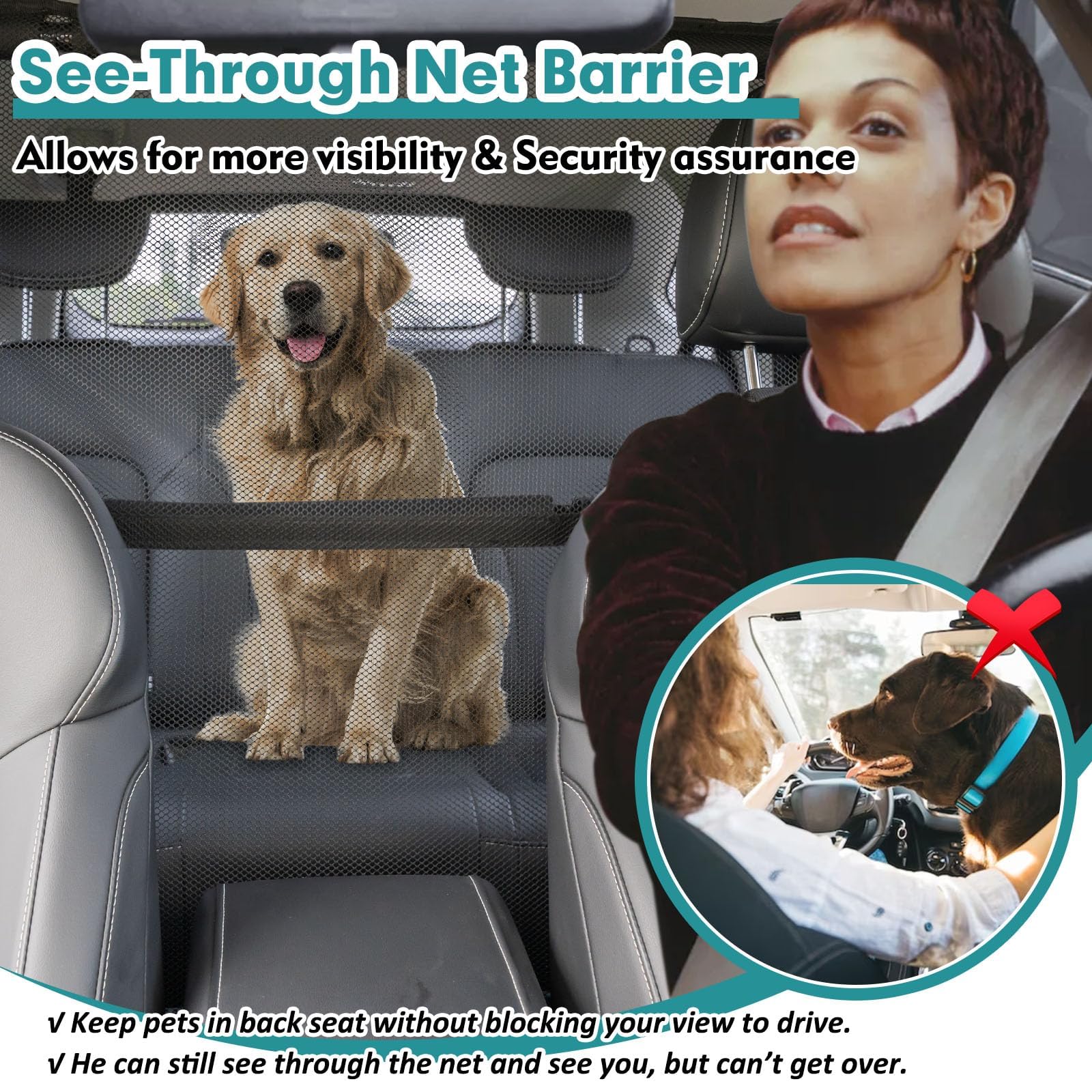 Snagle Paw breathable mesh ensures airflow and pet comfort during travel.