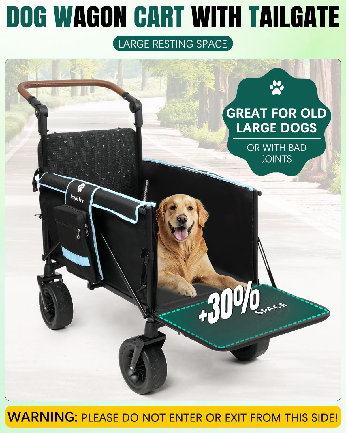 Snagle Paw ramp in use for easy, non-slip dog entry and exit.