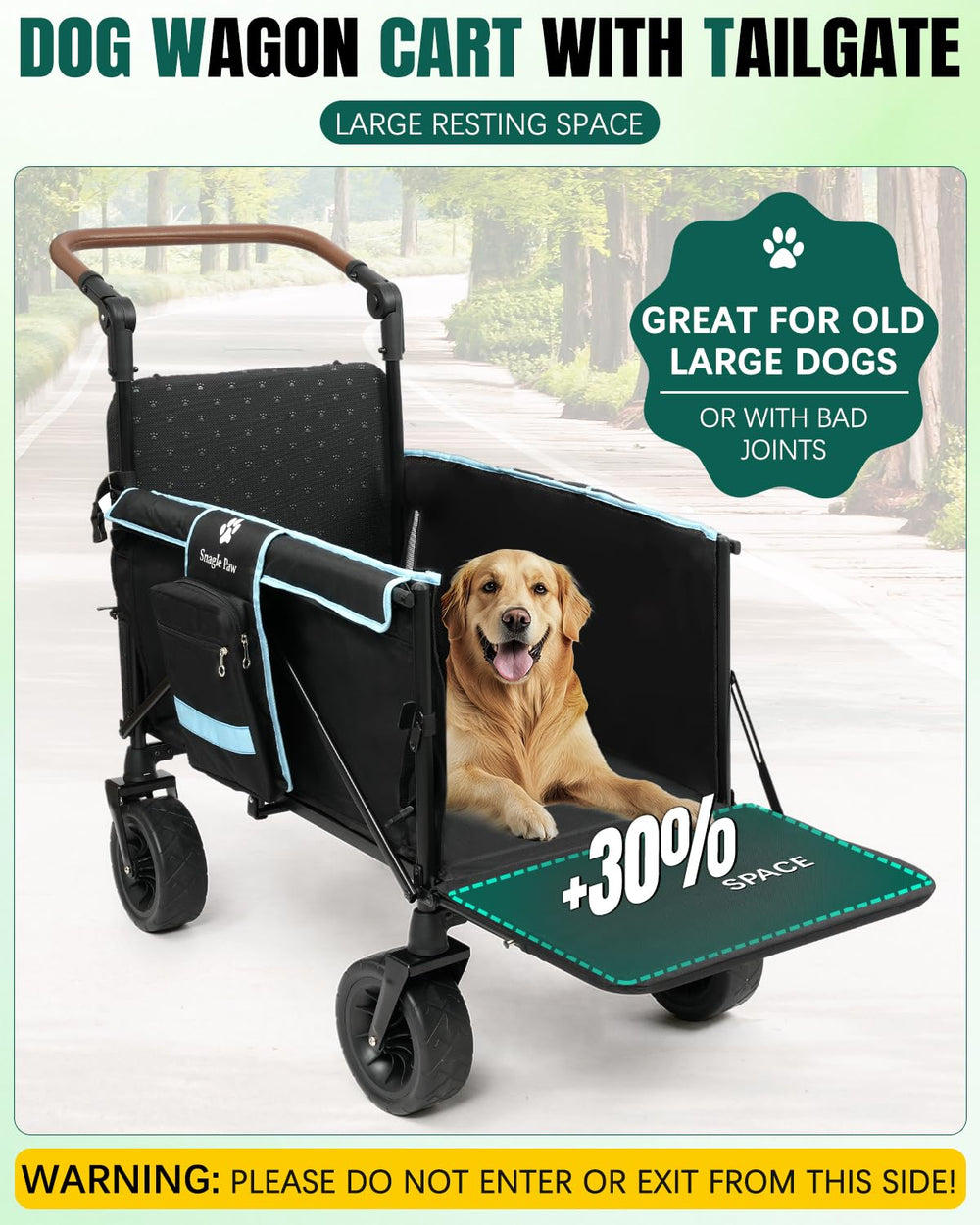 Snagle Paw ramp in use for easy, non-slip dog entry and exit.