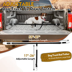 Snagle Paw leash strap and clips provide secure restraint on drives