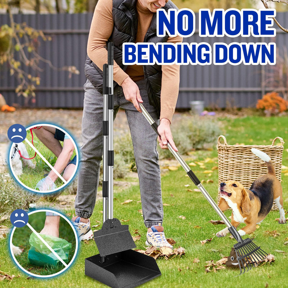 Snagle Paw 3-pack includes metal tray, rake, and spade for versatile waste removal.