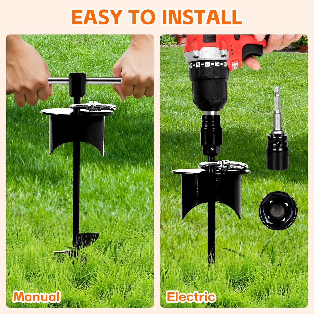Snagle Paw rust-proof coated stake lasts longer in all-weather use.