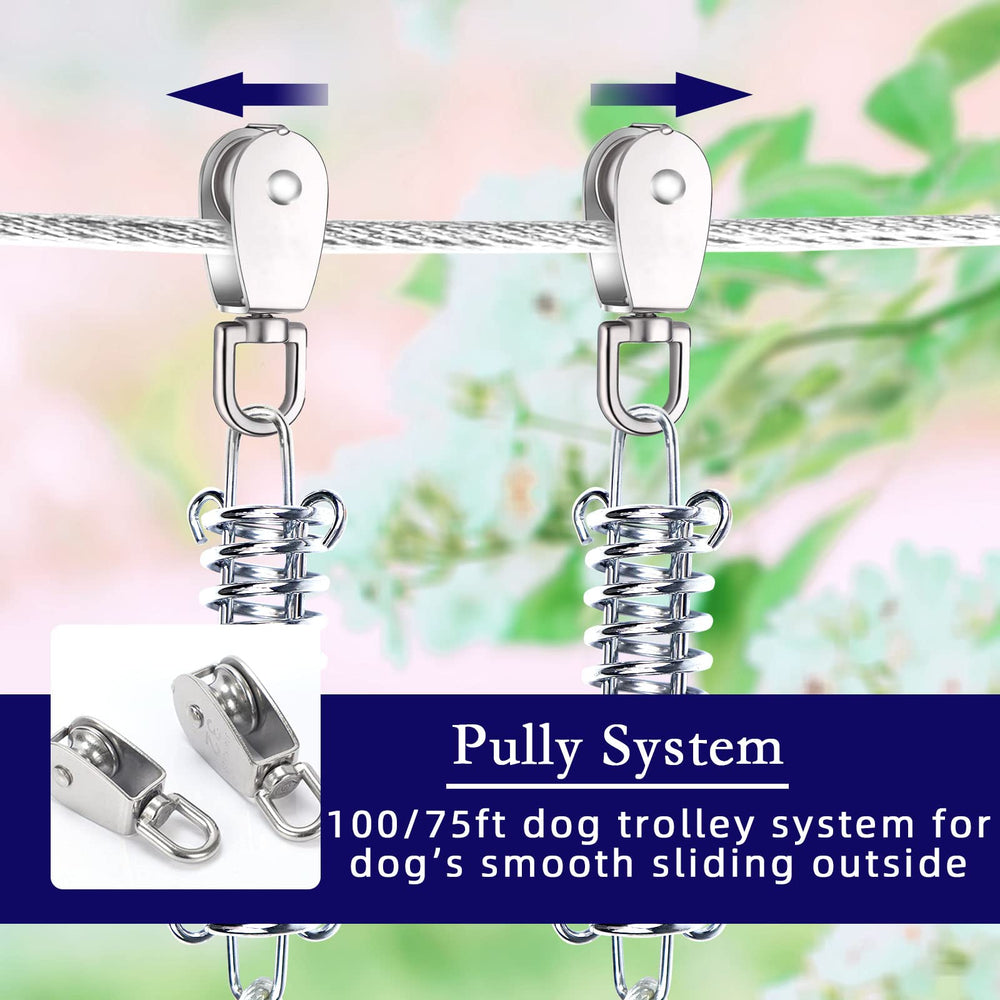 Snagle Paw turnbuckle helps prevent sag and keeps line taut.