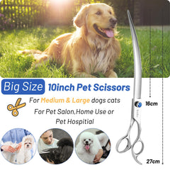 SnipStar VG10 stainless steel dog scissors for long-lasting sharpness and precise trimming.