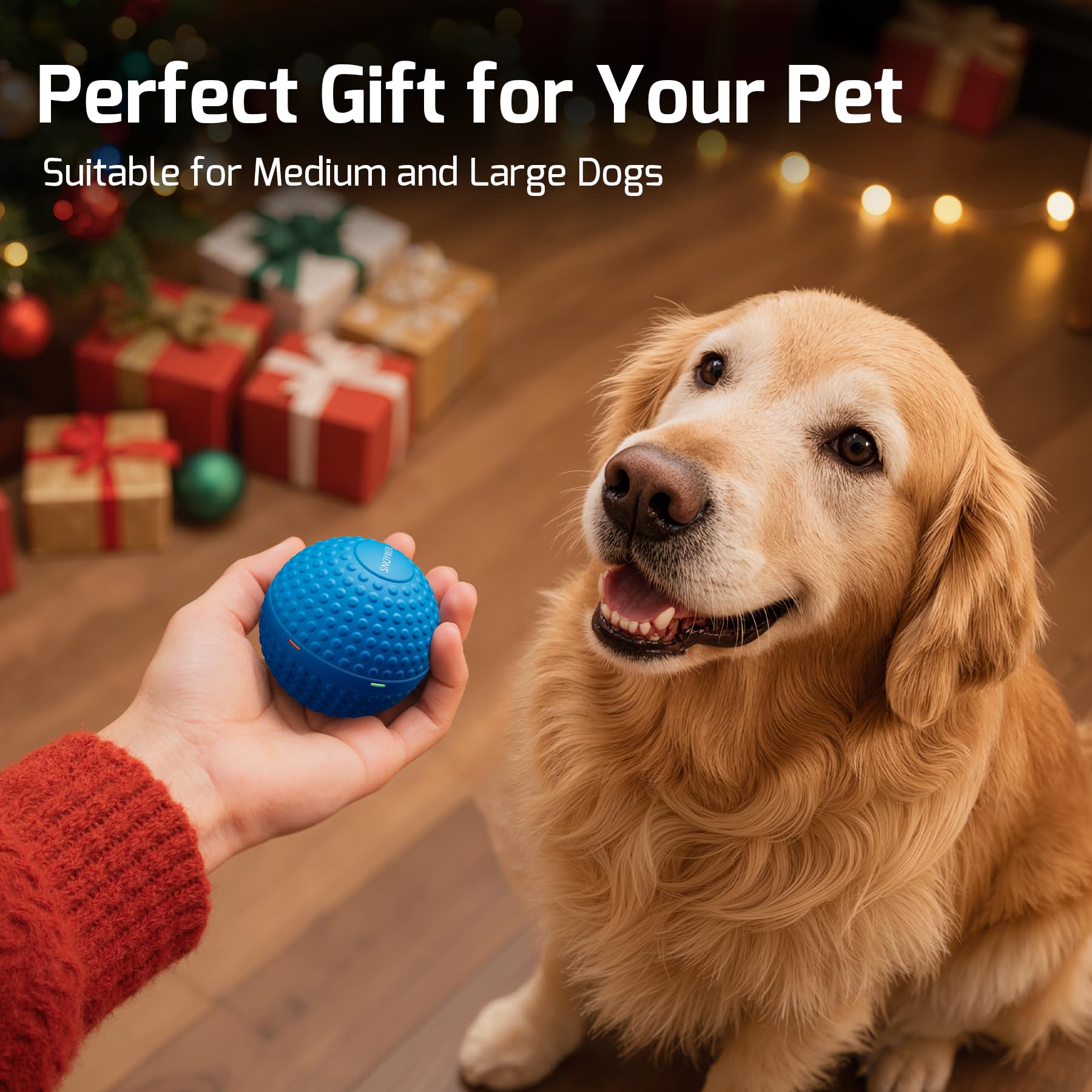 SNOYWEN interactive dog toy in use on a living room floor
