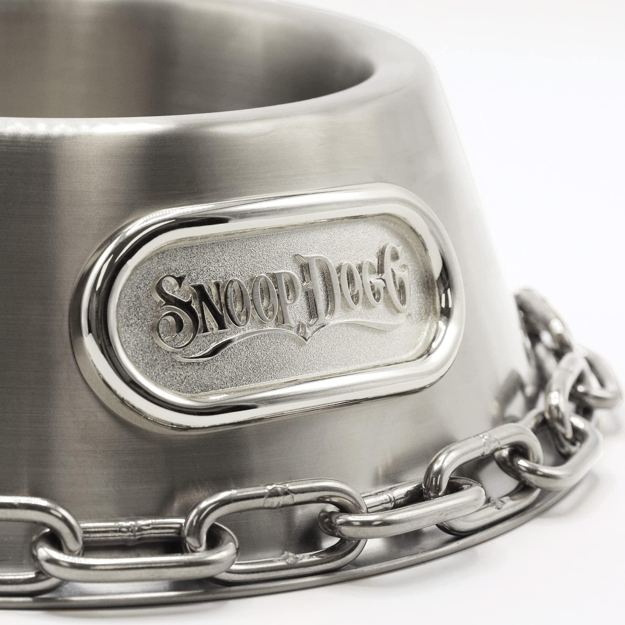 Snoop Doggies Doggs Deluxe bowl gold finish close-up for luxe vibes