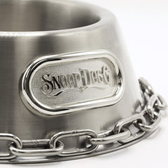 Snoop Doggies Doggs Deluxe bowl gold finish close-up for luxe vibes