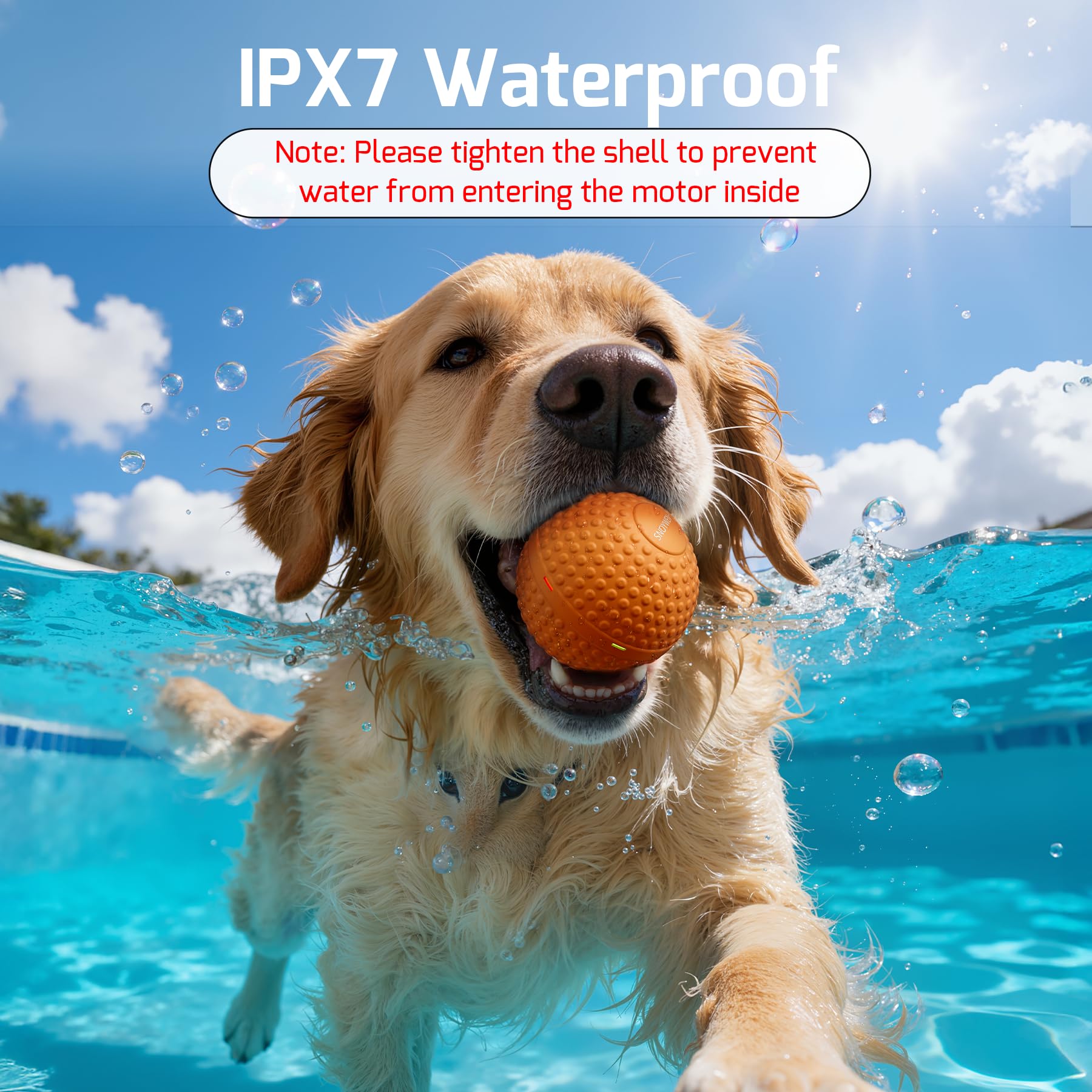 SNOYWEN IPX7 waterproof ball easy to rinse after outdoor adventures.