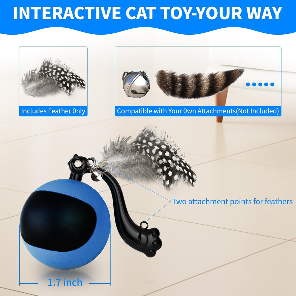 snoslme indoor cat toy performs well on carpets and hard floors for versatile fun.