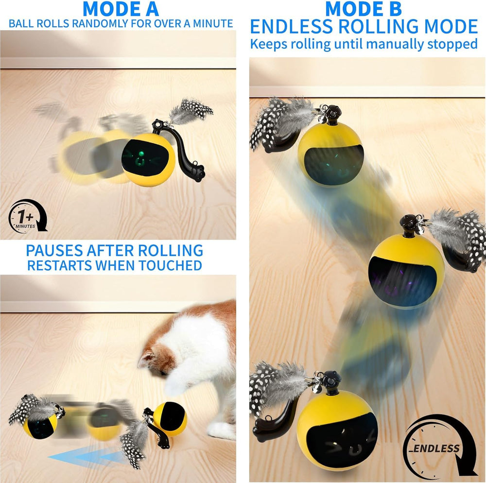 Snoslme rechargeable cat toy powered by Micro-USB charging