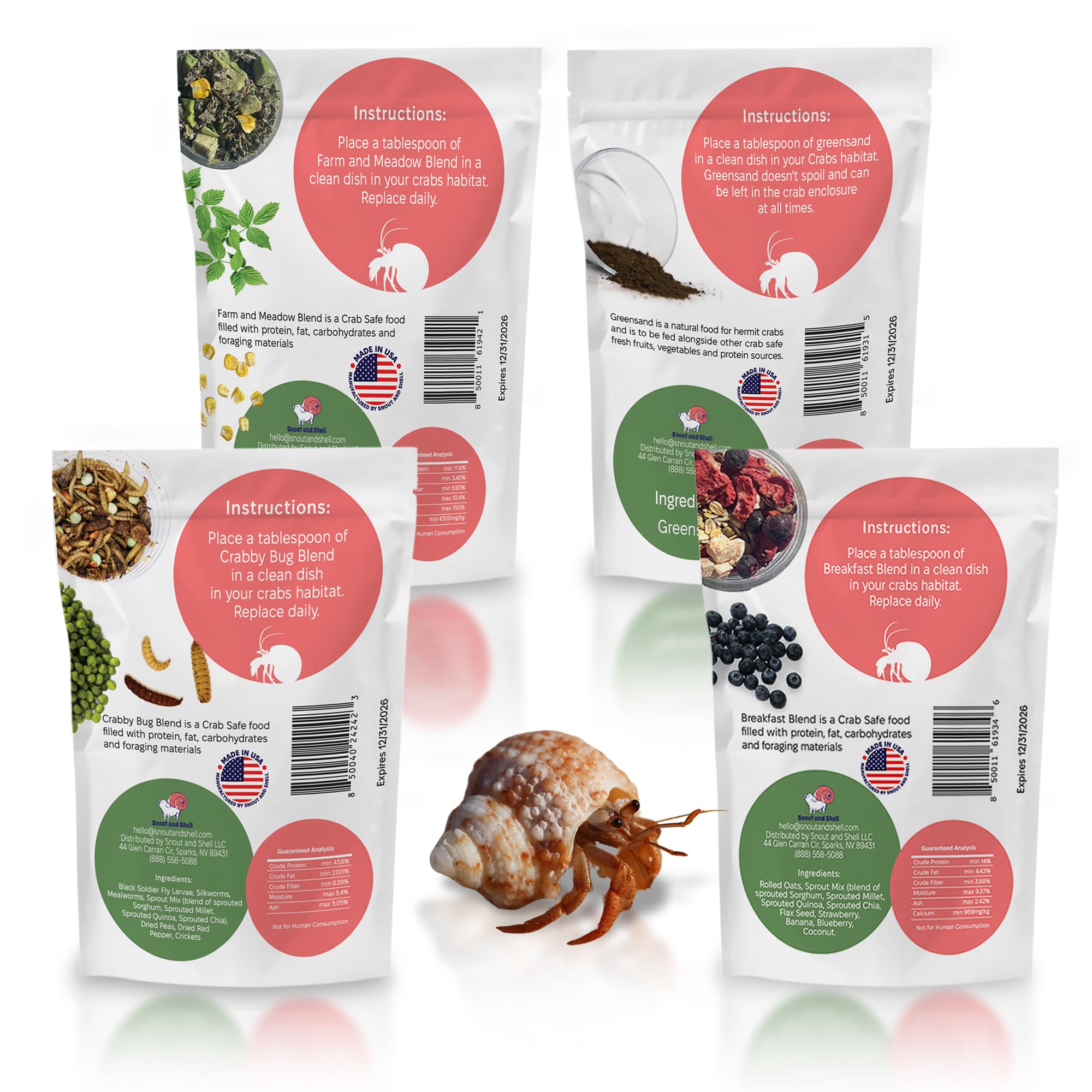 Snout and Shell close-up ingredients reveal sprouts and vegetables enriching meals