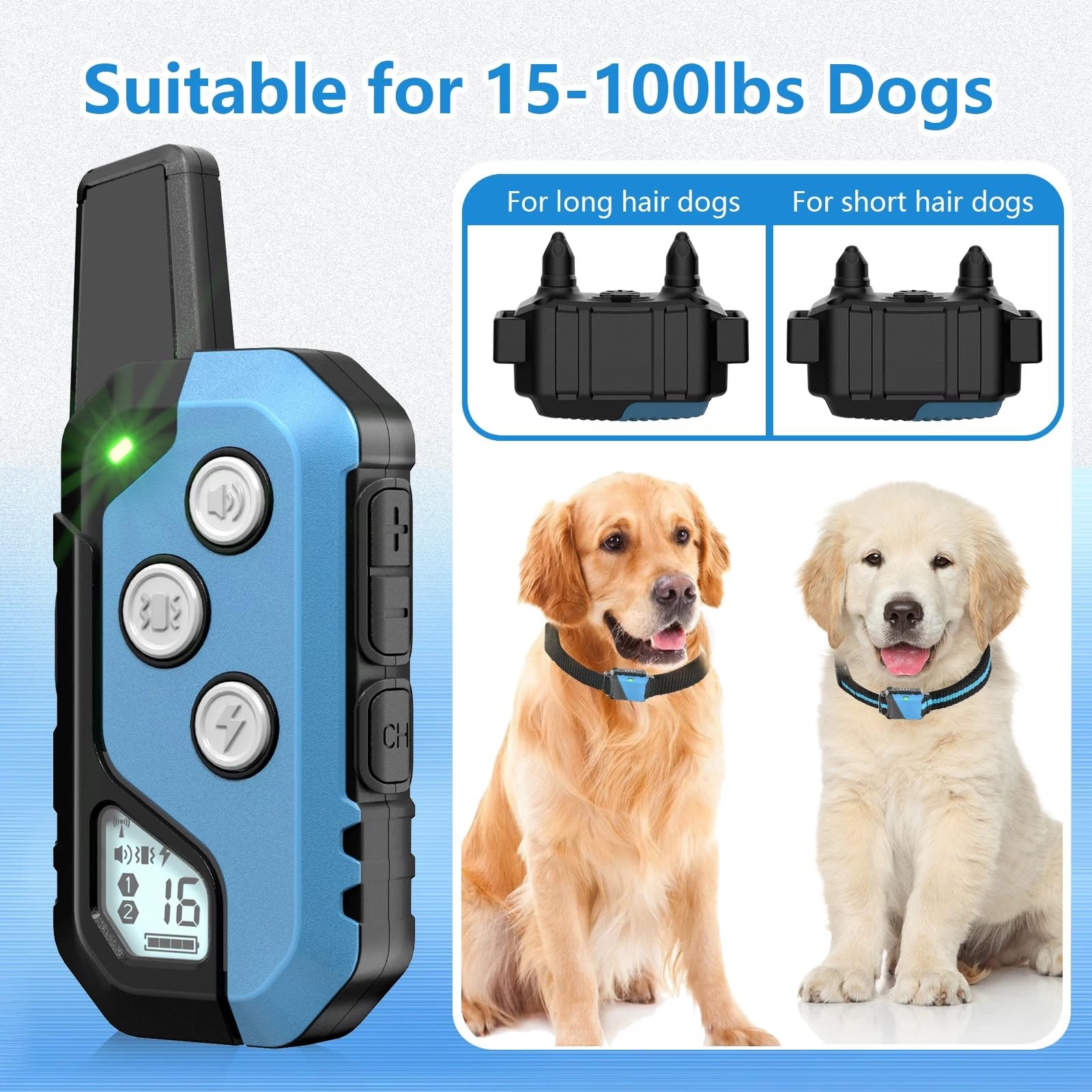 Snsng dog training collar adjustable strap fitting a wide range of dogs