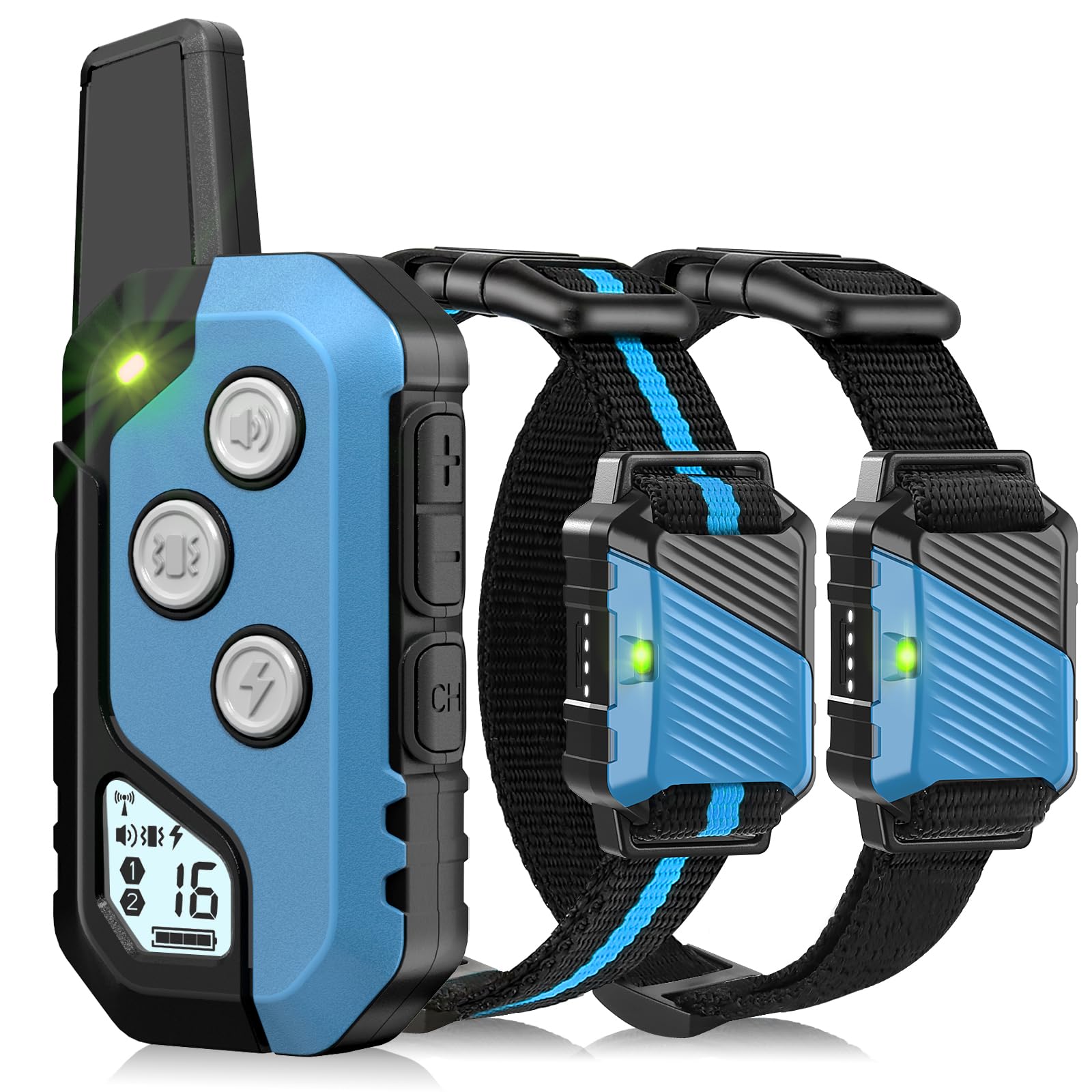 Snsng dog training collar two probes with silicone covers protecting skin