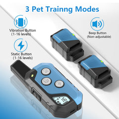 Snsng dog training collar remote control shown with easy mode selection