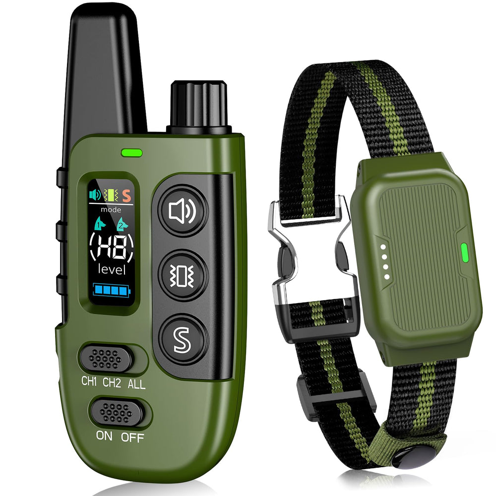 Snsng shock collar with dual-channel remote for dog training and separate control