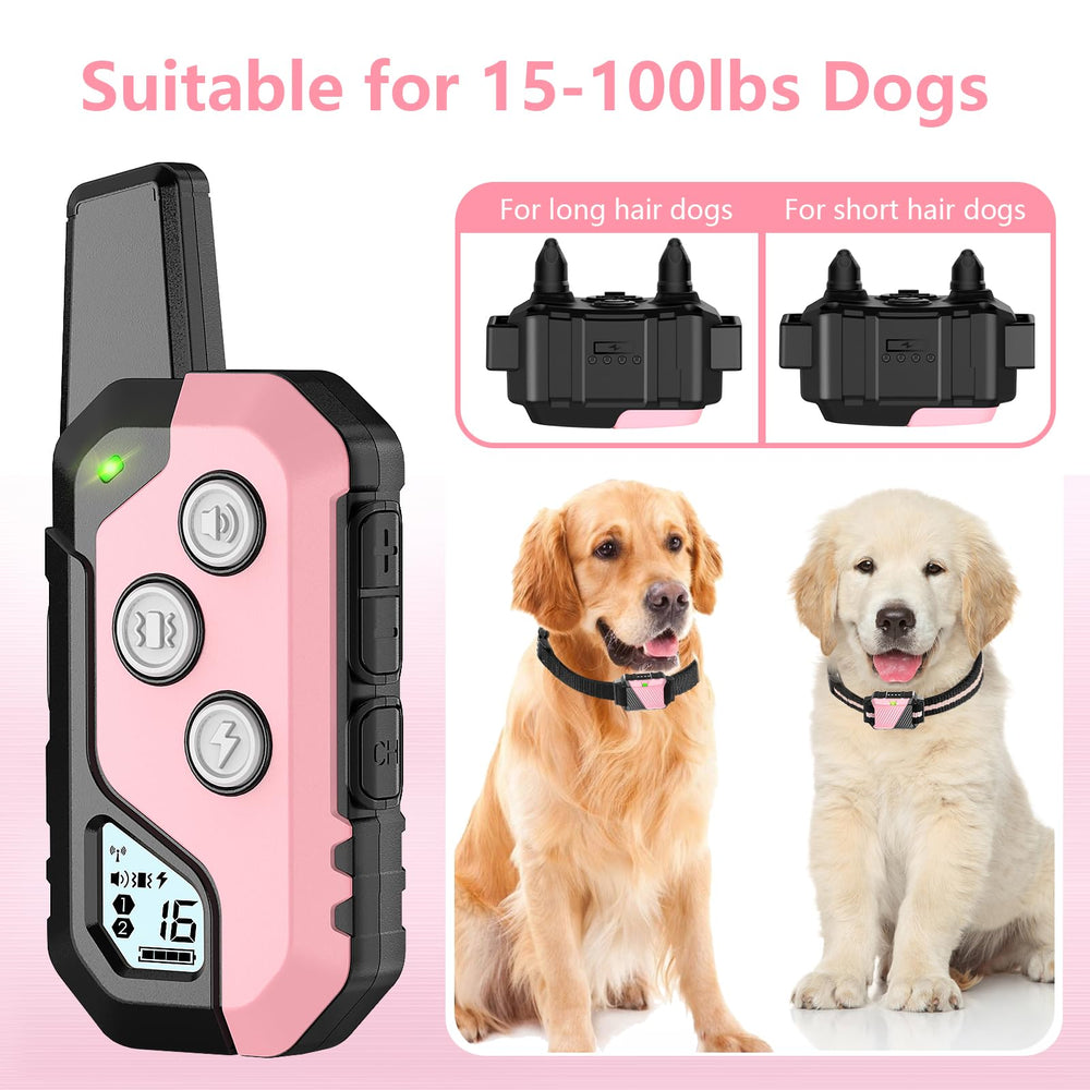 Snsng shock collar remote 1600ft range enables versatile indoor and outdoor training.