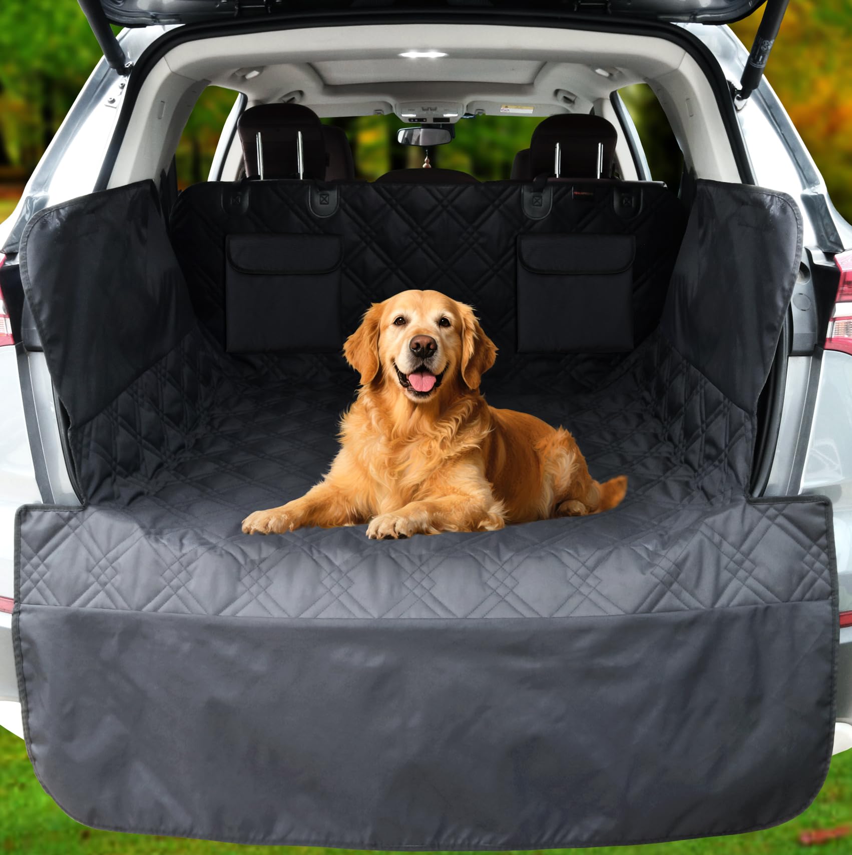 snugcubby cargo liner with side walls protects SUV cargo area