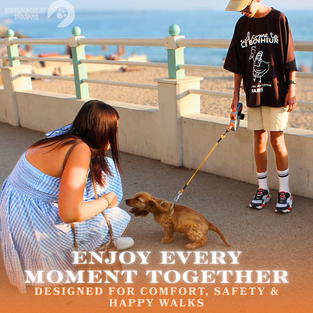 Snuggle Paws fits small to large dogs up to 66 lbs for versatile daily walks