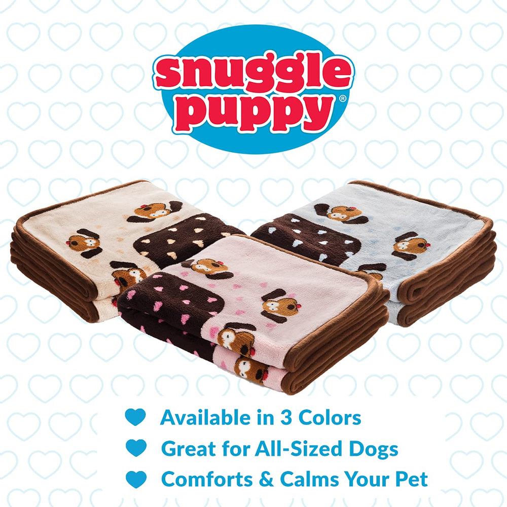 Snuggle Puppy blanket blue folds into a portable couch throw.
